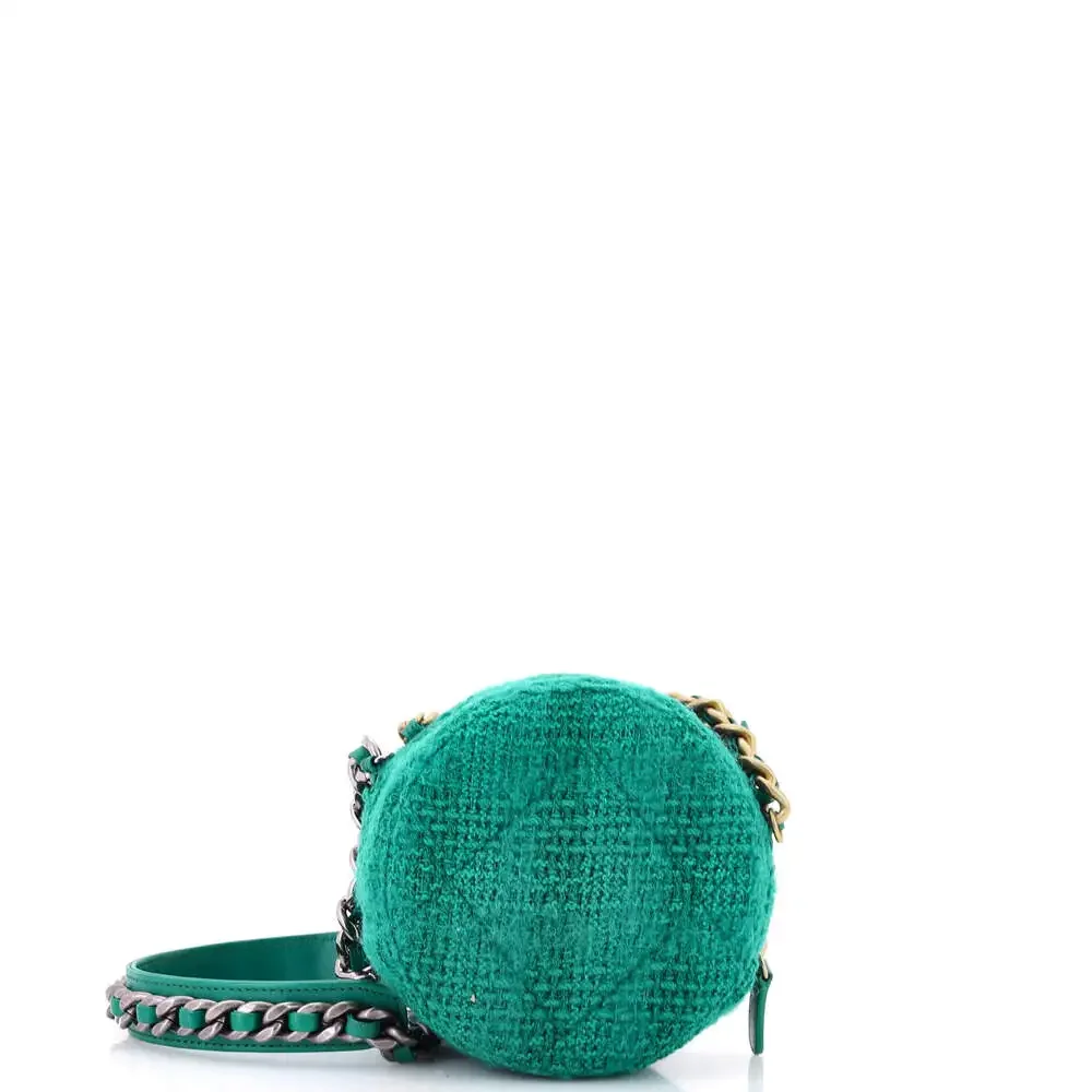 Chanel 19 Round Clutch With Chain And #240512C26B - Picture 4 of 7